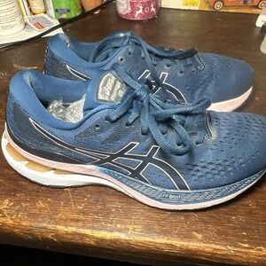Asics Womens Gel Kayano 28 1012B047 Blue Running Shoes Sneakers Size 10